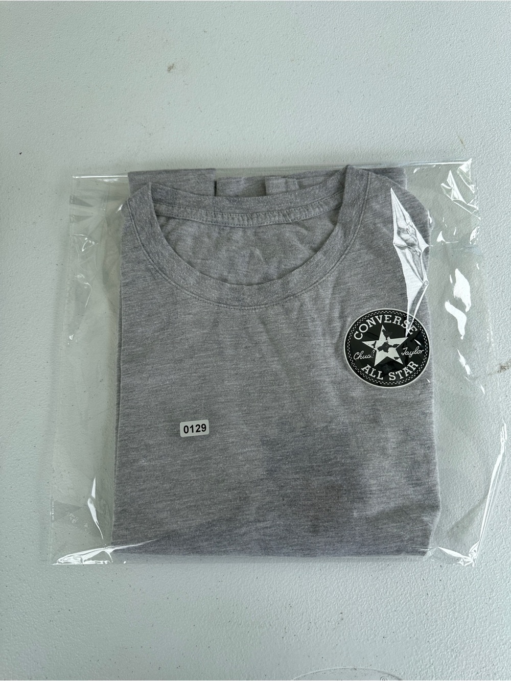 Converse Gray All Star Badge Short Sleeve Tee